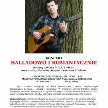 Kuba Michalski – Balladowo i Romantyczne 24 listopada 2022